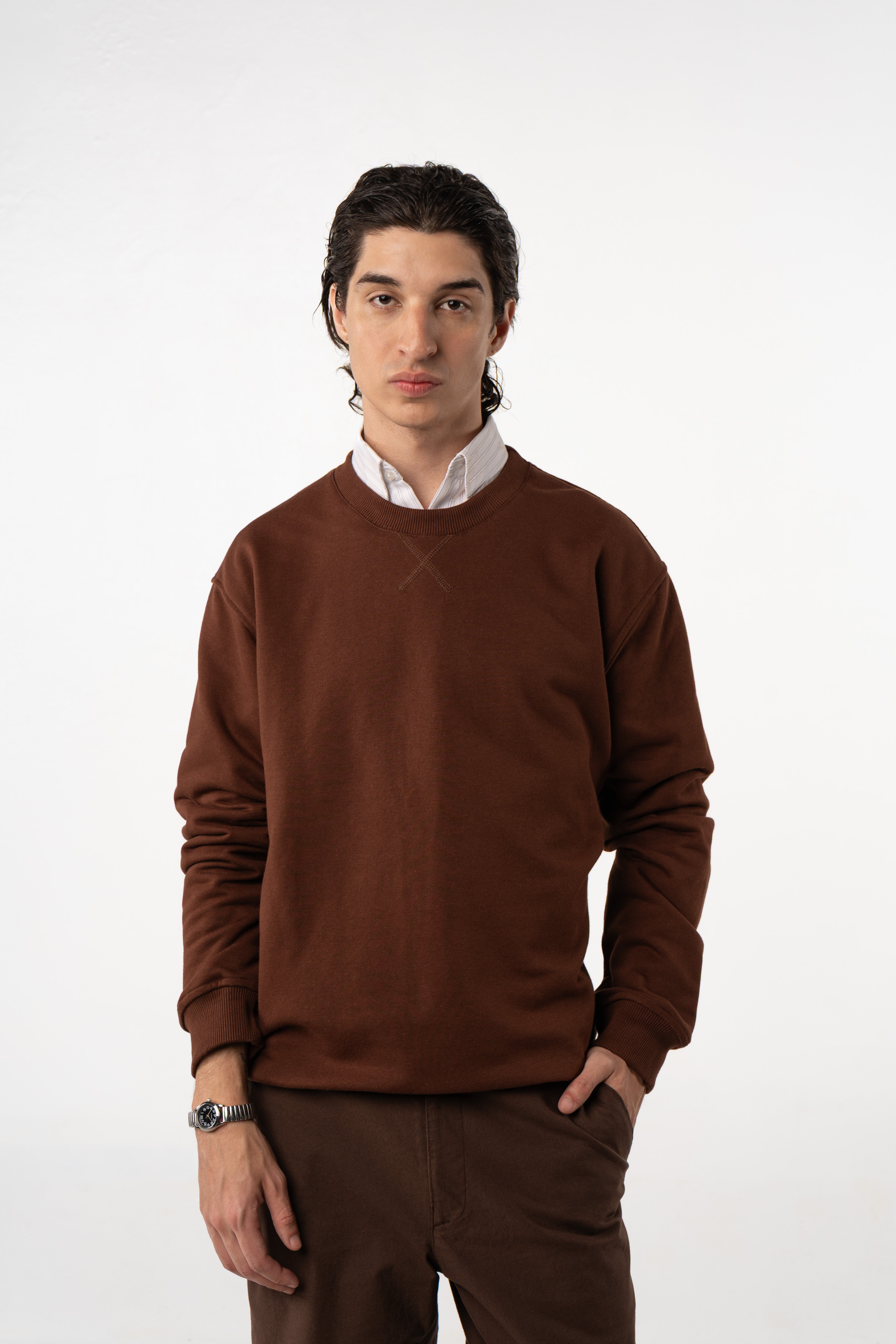 Buzo Crewneck Chocolate – Lerda & David