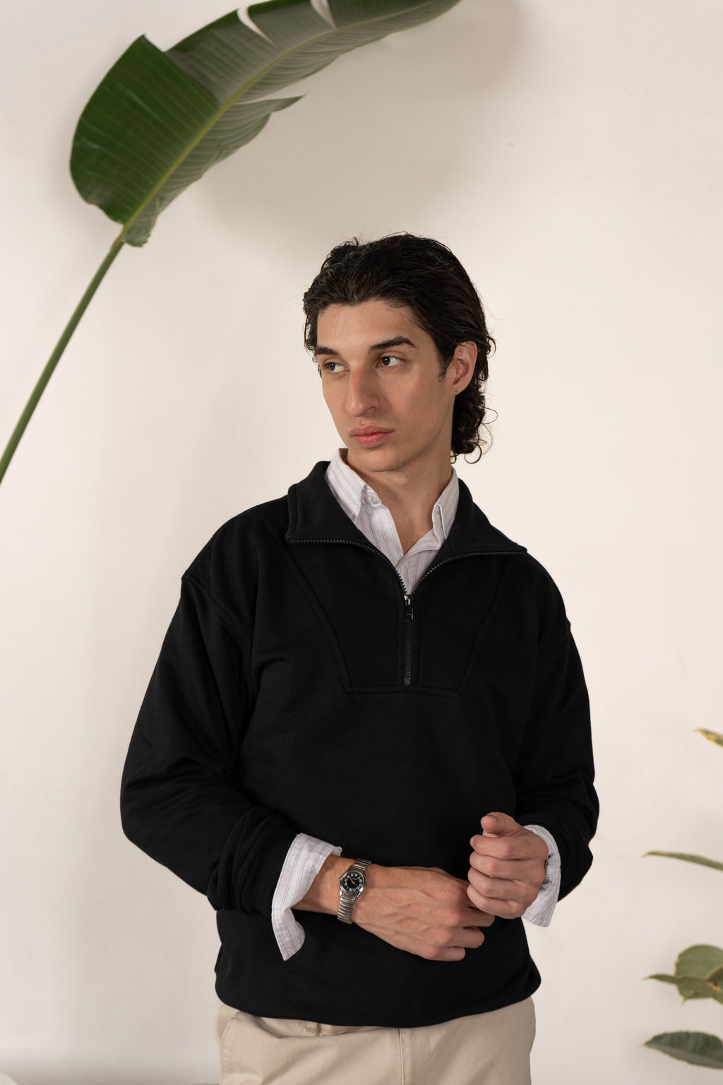 Buzo con cierre Negro – Lerda & David