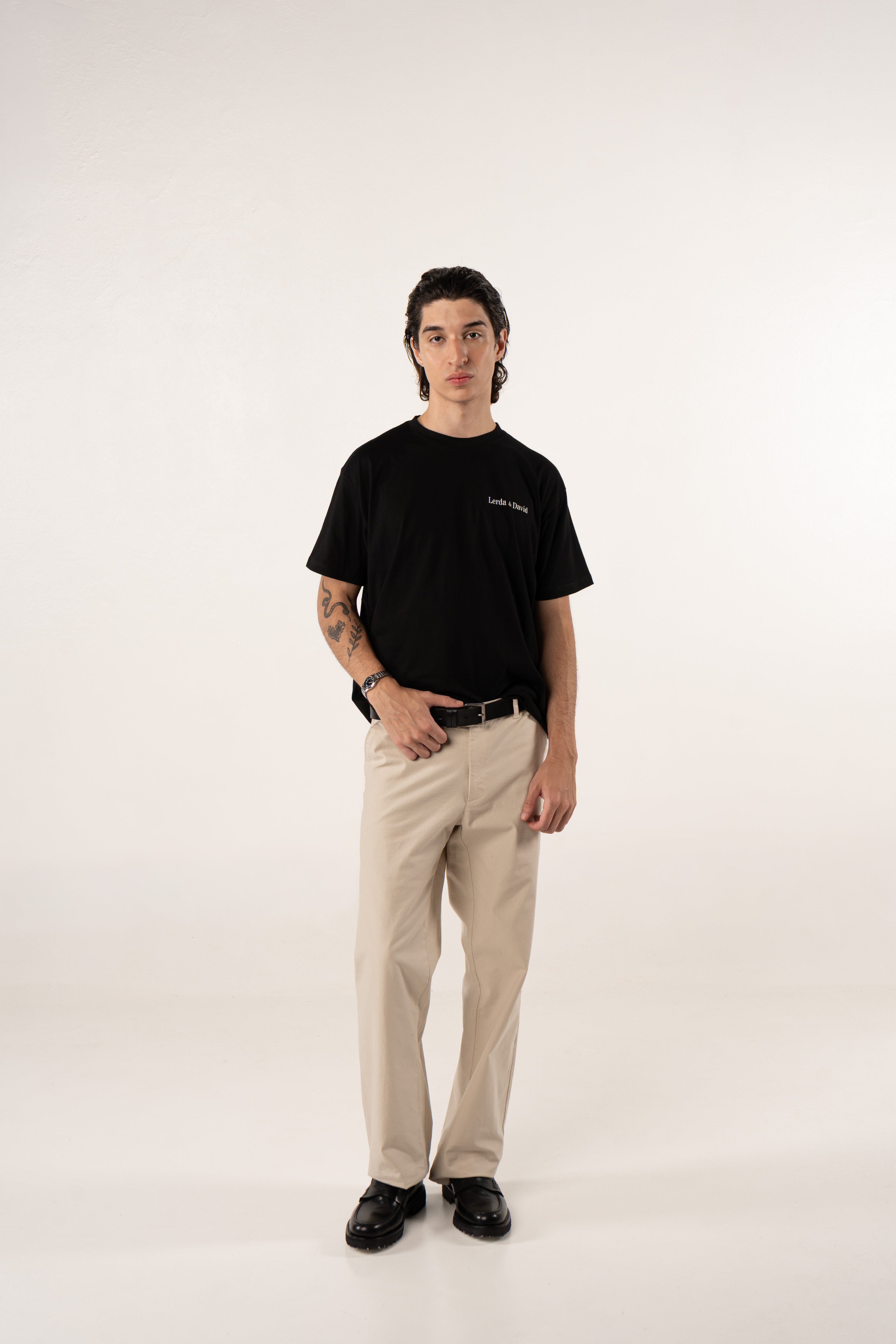 Pantalón Chino de Gabardina – Crudo