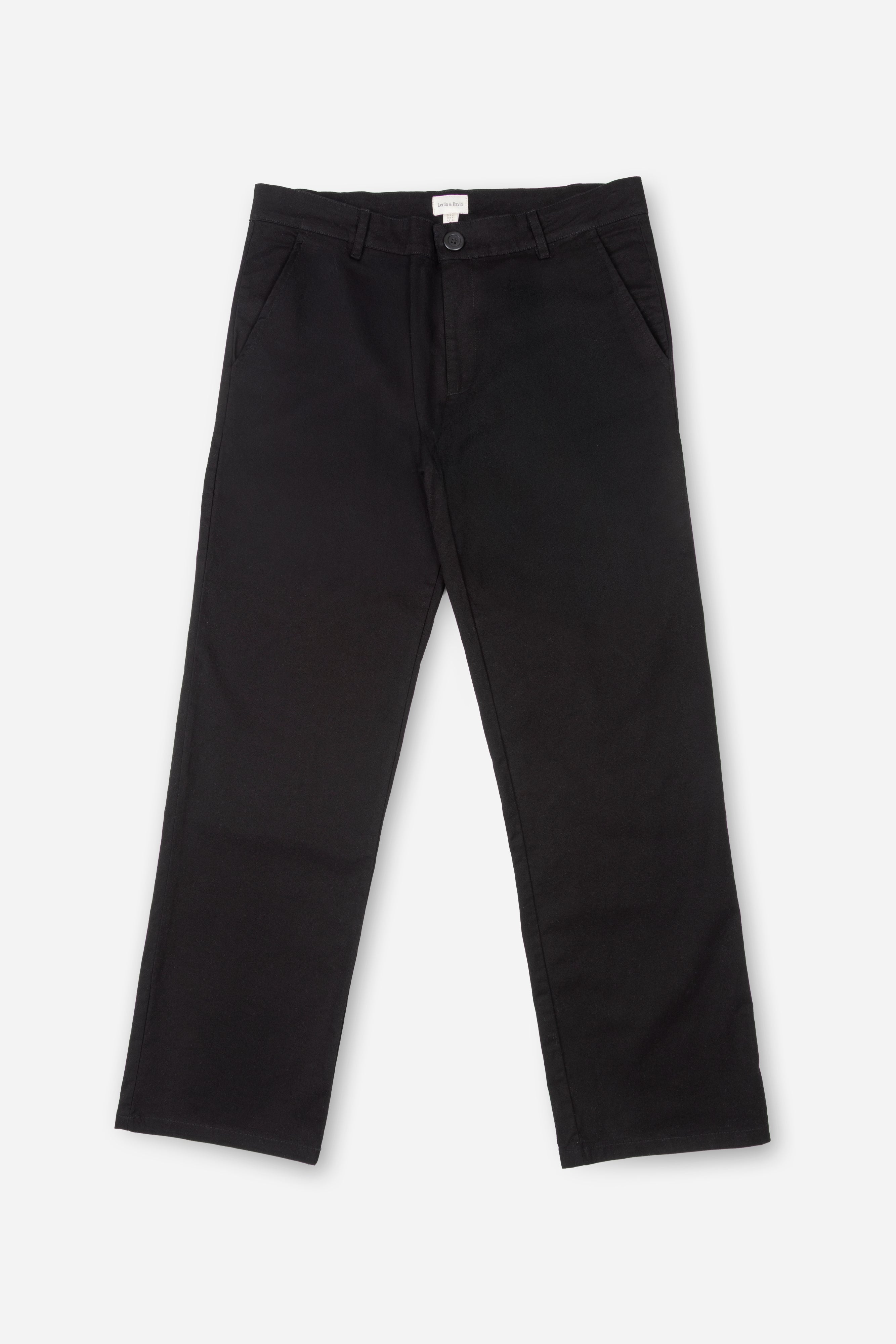 Pantalón Chino de Gabardina – Negro