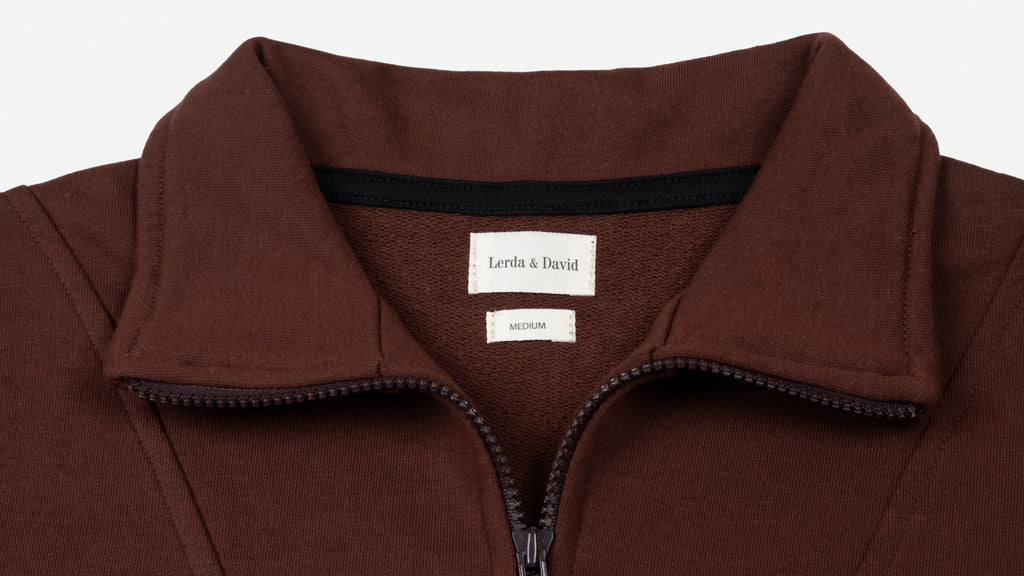 Buzo con cierre Chocolate – Lerda & David